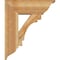 Ekena Millwork Merced Traditional Rough Sawn Bracket w/ Offset Brace, Western Red Cedar, 8"W x 22"D x 26"H BKT0806X22X26MRC01RWR - alternate 3